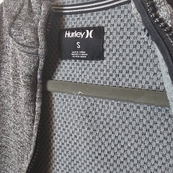 Gray Heathered Hurley Hoodie for Boys - Picture 6 of 6
